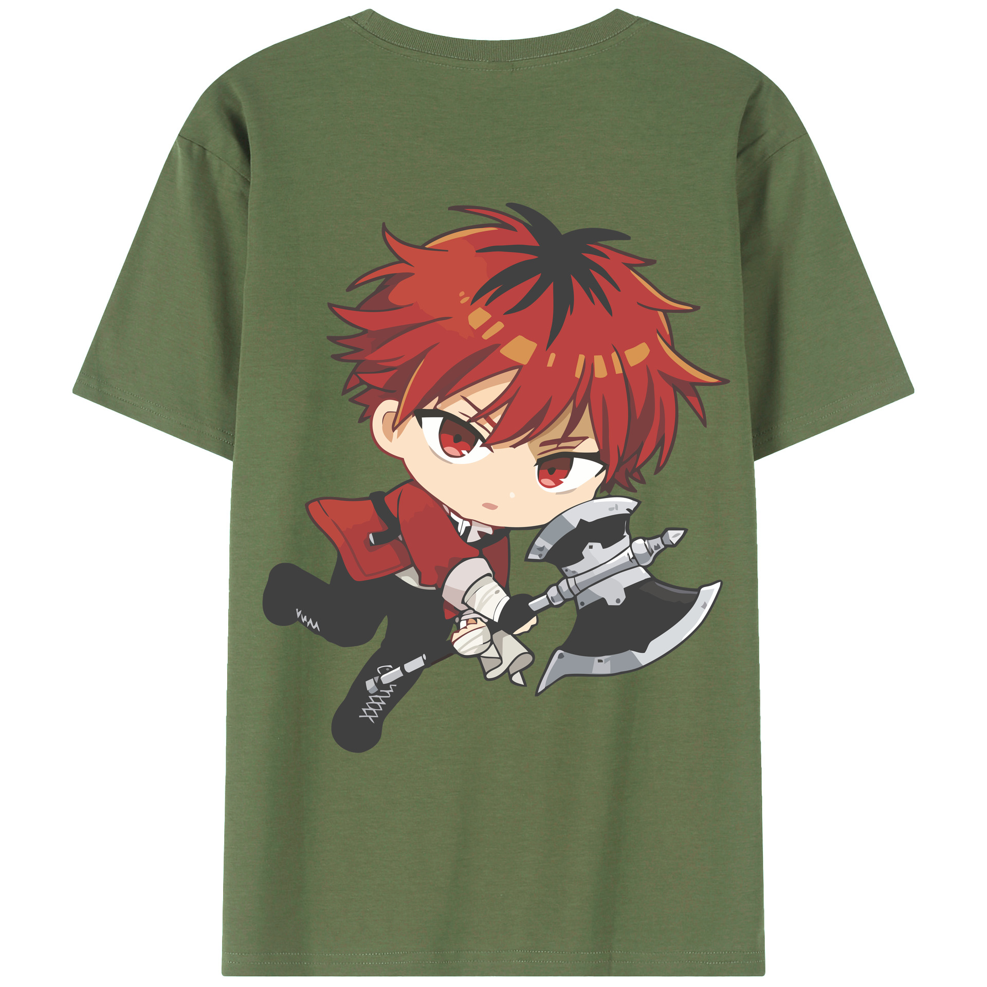 （画像用） 葬送のフリーレン Frieren 綿100％ メンズ半袖Tシャツ（バックプリント） 通気性